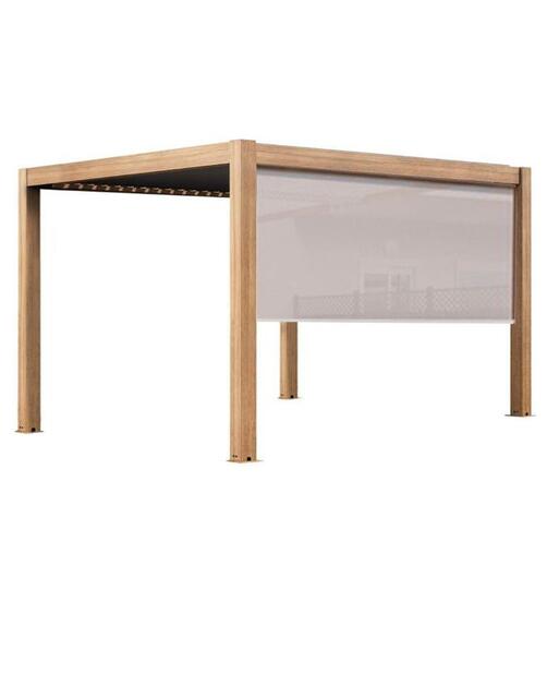 Andina 3 x 4m Bioclimatic Aluminium Pergola Antracite