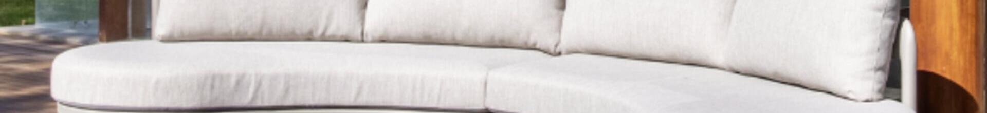 Tamesis 2 Seater Curved Aluminium Sofa set