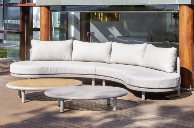 Majestic Tamesis 2 Seater Curved Aluminium Sofa set Majestic Tamesis 2 Seater Curved Aluminium Sofa set