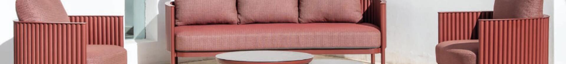 Monaco Granate 3 Seater Sofa Set