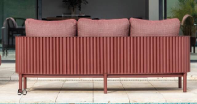 Monaco Granate 3 Seater Sofa Set