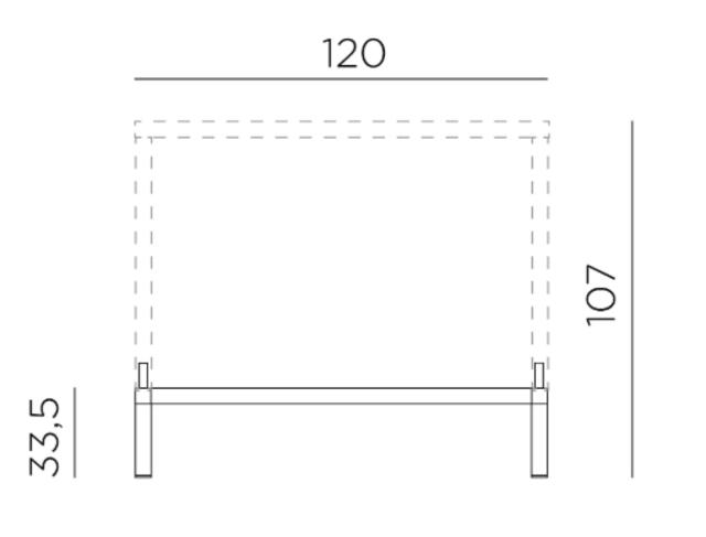 Nardi Cube 120 x 70 x 107cm Bar Table
