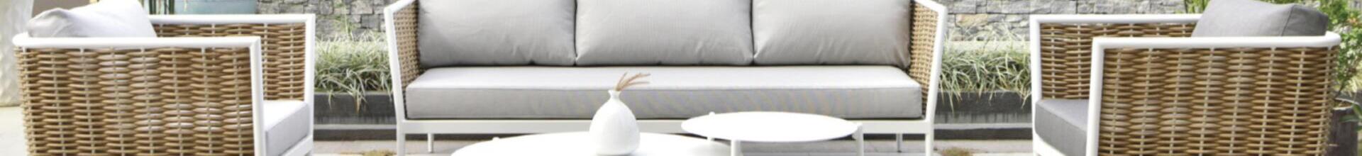 Coral Aluminium 3 Seater Sofa Set