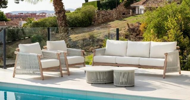 Majestic Mitre 3 Seater Aluminium Sofa Set Majestic Mitre 3 Seater Aluminium Sofa Set