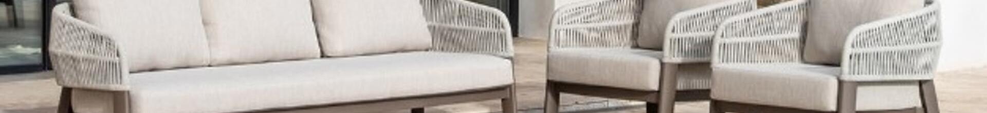 Caracas 3 Seater Aluminium Sofa Set