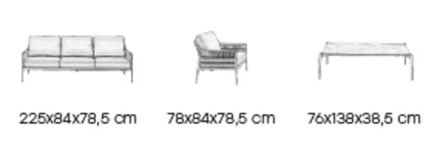 Bantu 3 Seater Sofa Set