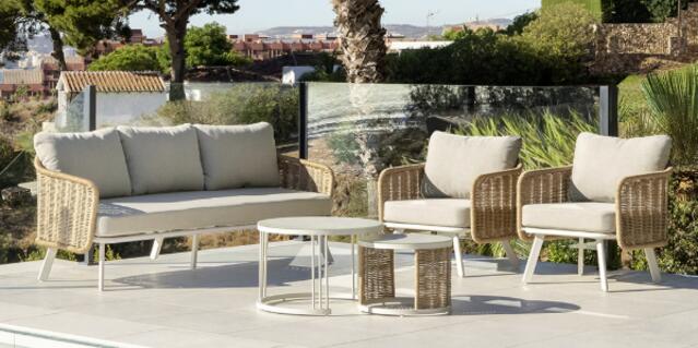 Majestic Sena 3 Seater Sofa Set with 2 Coffee tables