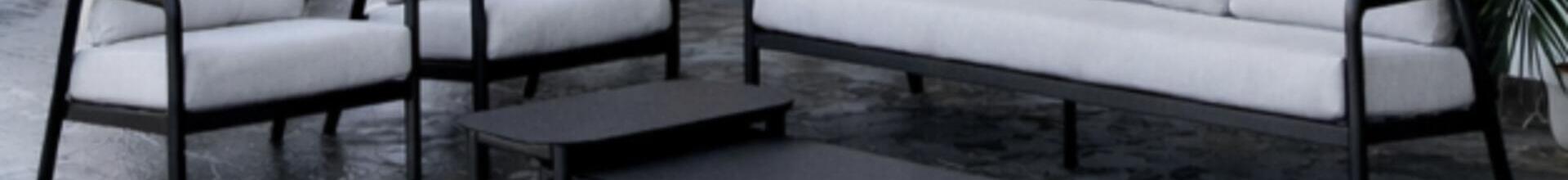 Balcarce Antracite Aluminium Sofa Set