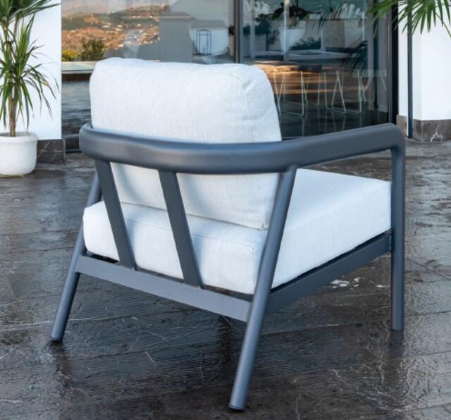 Balcarce White Aluminium Sofa Set