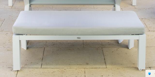 Dili White Aluminium Sofa Dining Set