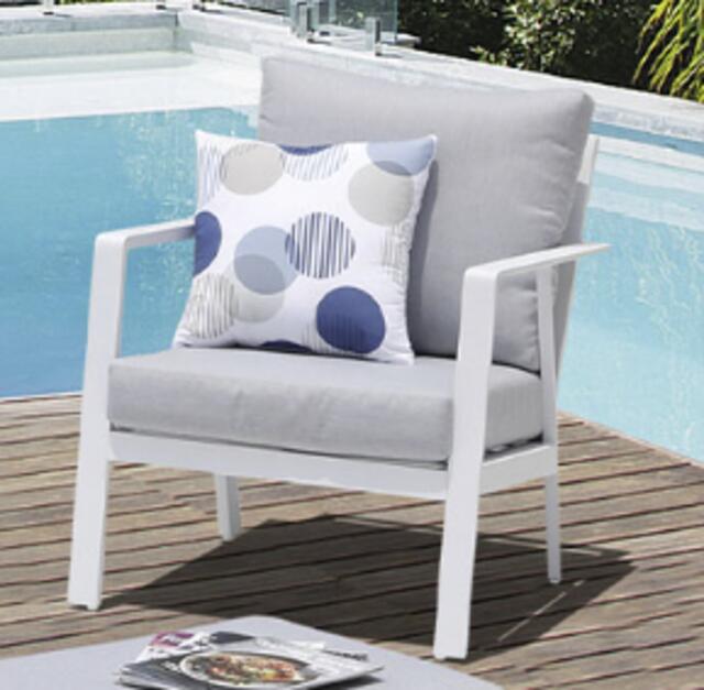 Dili Antracite Aluminium Sofa Dining Set