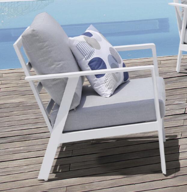 Dili Antracite Aluminium Sofa Dining Set