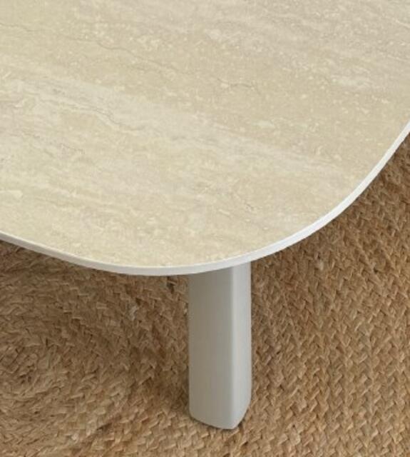 Danubio 3 Seater Aluminium Sofa Set Cream