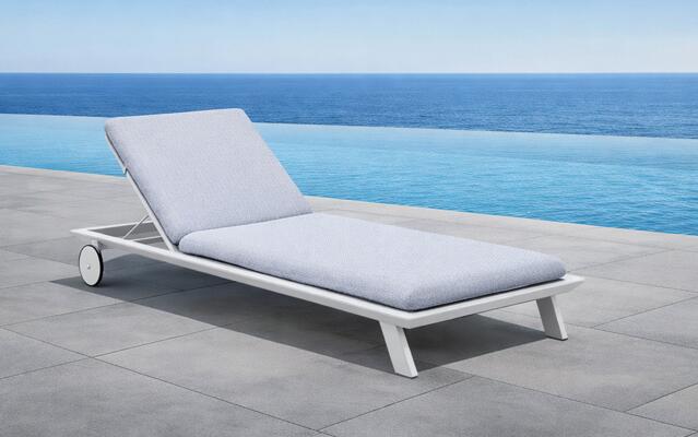 Angola Antracite Aluminium Sun Lounger