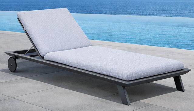 Angola White Aluminium Sun Lounger