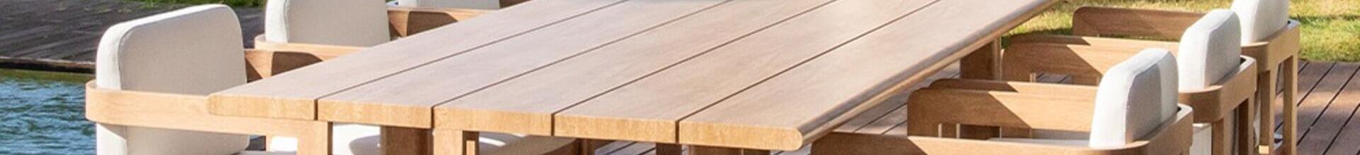 Corcega 240 x 102cm Aluminium Dining Table