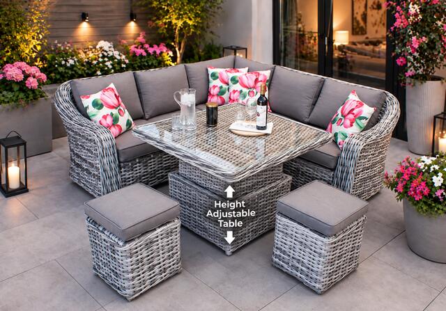 Jerez Jerez Pearl Mini Corner Dining Set Jerez Jerez Pearl Mini Corner Dining Set