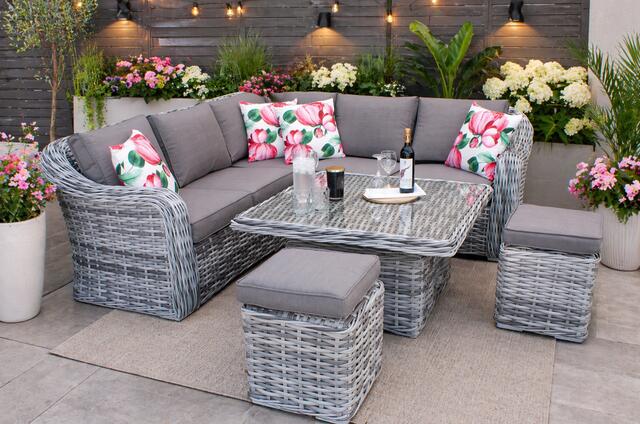 Jerez Pearl Mini Corner Dining Set