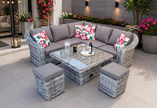 Jerez Pearl Mini Corner Dining Set