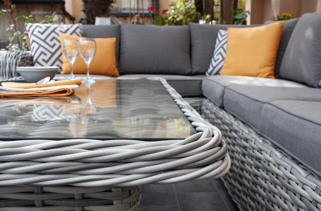 Jerez Pearl Grande Corner Dining Set