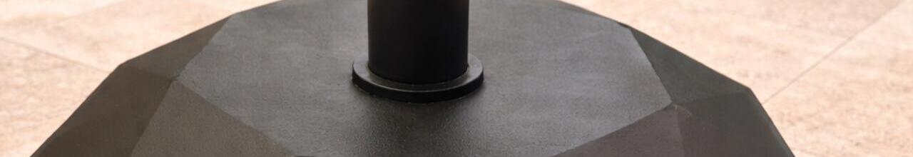 25kg Bevelled Parasol Base with Wheels