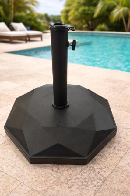25kg Bevelled Parasol Base with Wheels