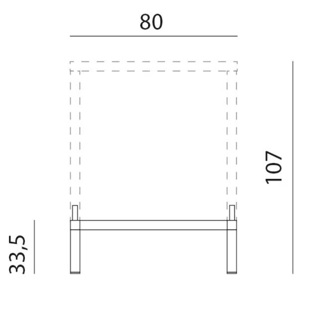 Cube 80 x 80 Bar Table & 4 Net Stool Set 
