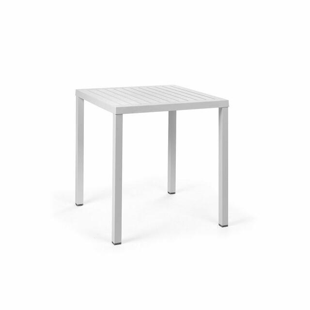 Cube 80 x 80 Bar Table & 4 Net Stool Set 
