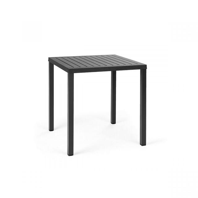 Cube 70 x 70 Bar Table & 4 Net Stool Set 