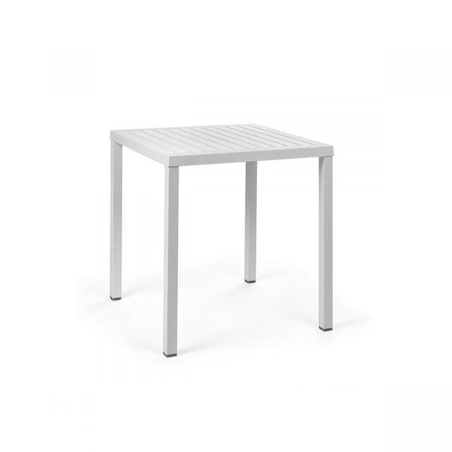Cube 70 x 70 Bar Table & 4 Net Stool Set 
