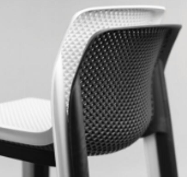 Cube 120 Bar Table & 4 Net Stools Set 