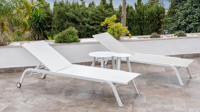 Paros Aluminium Sun Lounger Antracite / Grey Paros Aluminium Sun Lounger Antracite / Grey