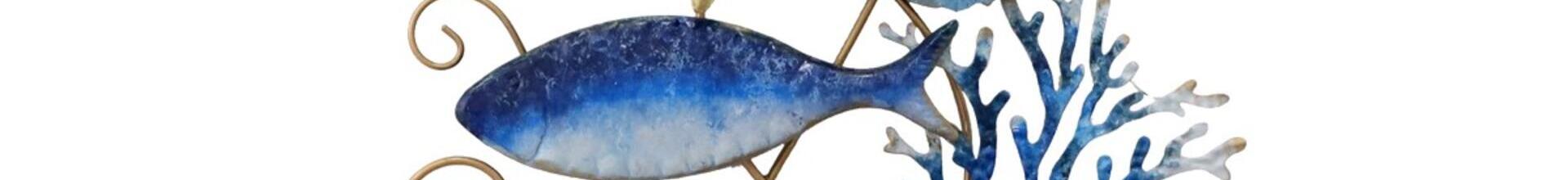 School of Fish in Coral - Blue & Gold