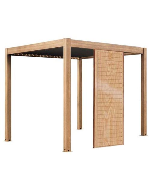Andina 3 x 3m Bioclimatic Aluminium Pergola Imitation Wood Andina 3 x 3m Bioclimatic Aluminium Pergola Imitation Wood