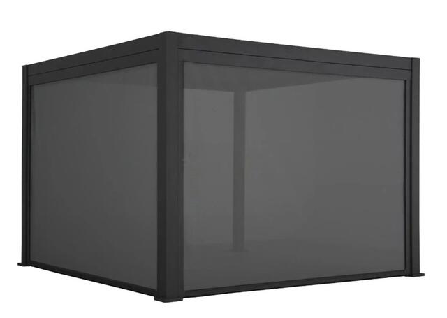 Andina 3 x 4m Bioclimatic Aluminium Pergola Imitation Wood