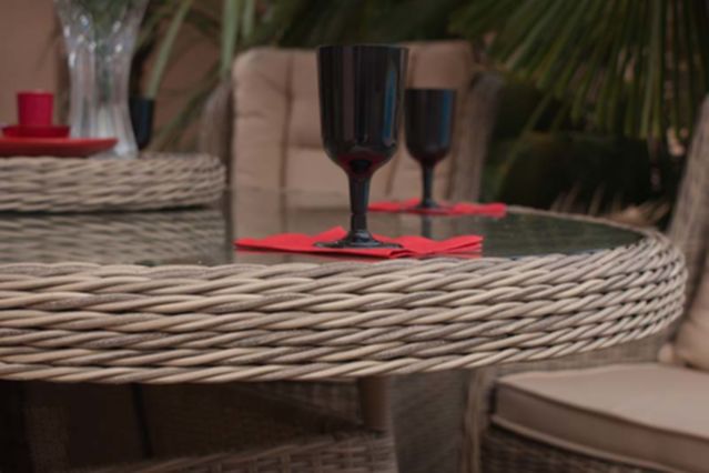 Rioja 180x120cm Elliptical Dining Set