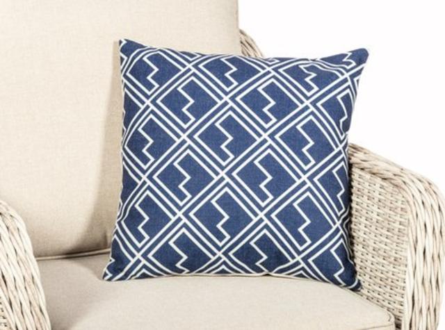 Blue Squares Scatter Cushion