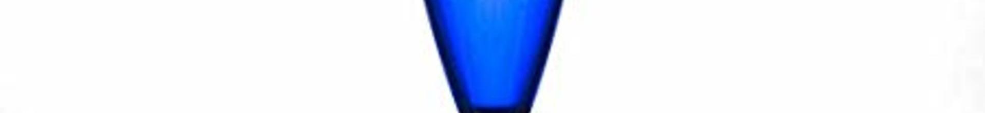 Blue Champagne Glass