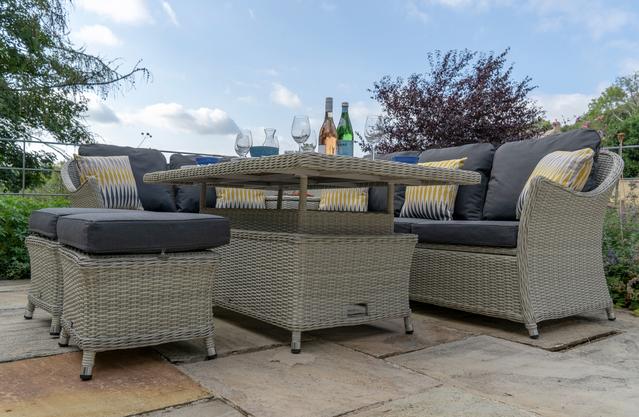 Bramblecrest Monterey Modular Sofa Set with Height Adj. Table