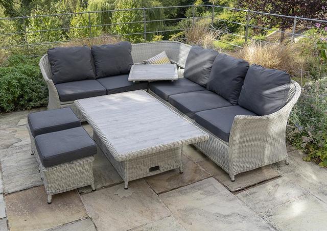 Bramblecrest Monterey Modular Sofa Set with Height Adj. Table