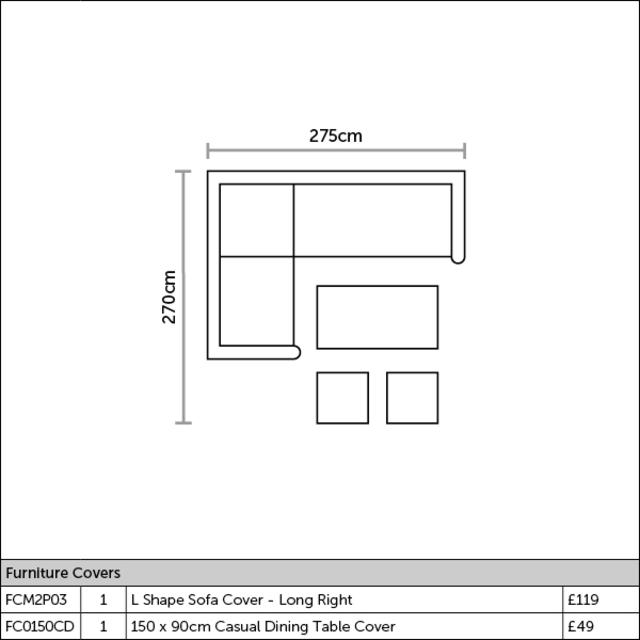 Bramblecrest Monterey Modular Sofa Set with Height Adj. Table