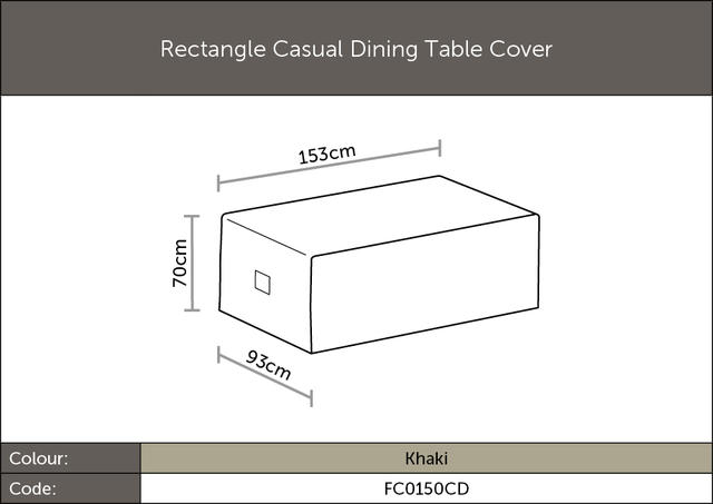 Bramblecrest 150 x 90cm Casual Dining Table Cover