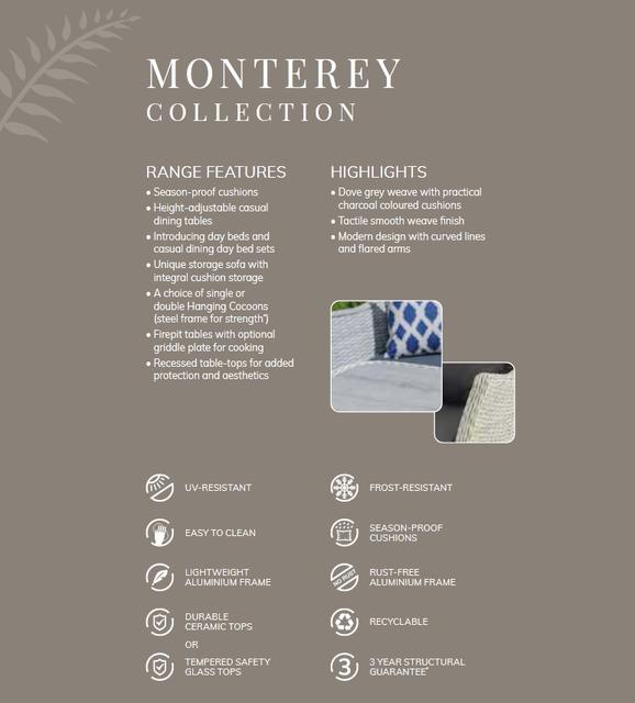 Bramblecrest Monterey 220 x 145cm Elliptical Dining Set