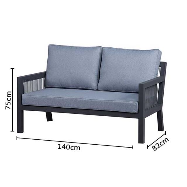 Bramblecrest La Rochelle Rope 2 Seater Sofa Set