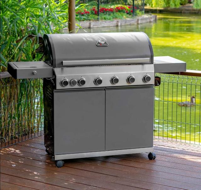 6 Burner HYBRID Matt Grey