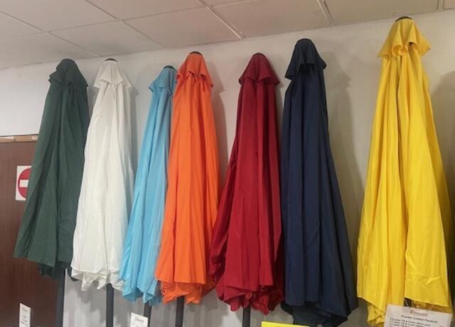 Hevea 3m Powder Coated Tilt and Crank Parasols