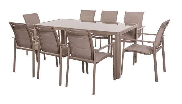 Estrella 180 x 90cm Aluminium Dining Table