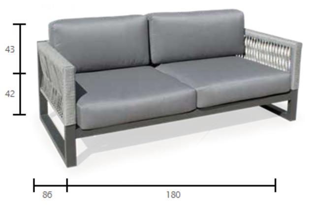 Saigon 2 Seater Sofa Set Saigon 2 Seater Sofa Set