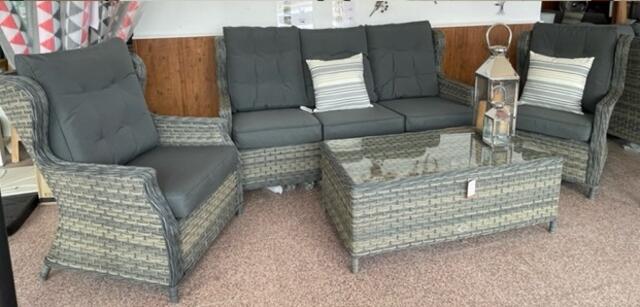 Rueda Woodash 3 Seater Sofa Set