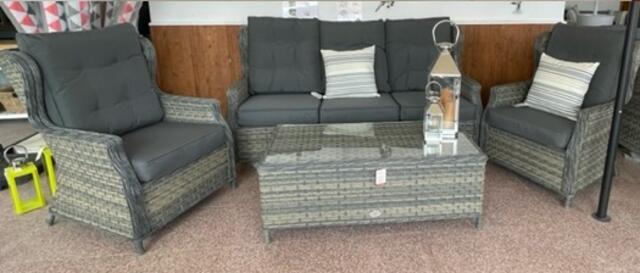 Rueda Woodash 3 Seater Sofa Set